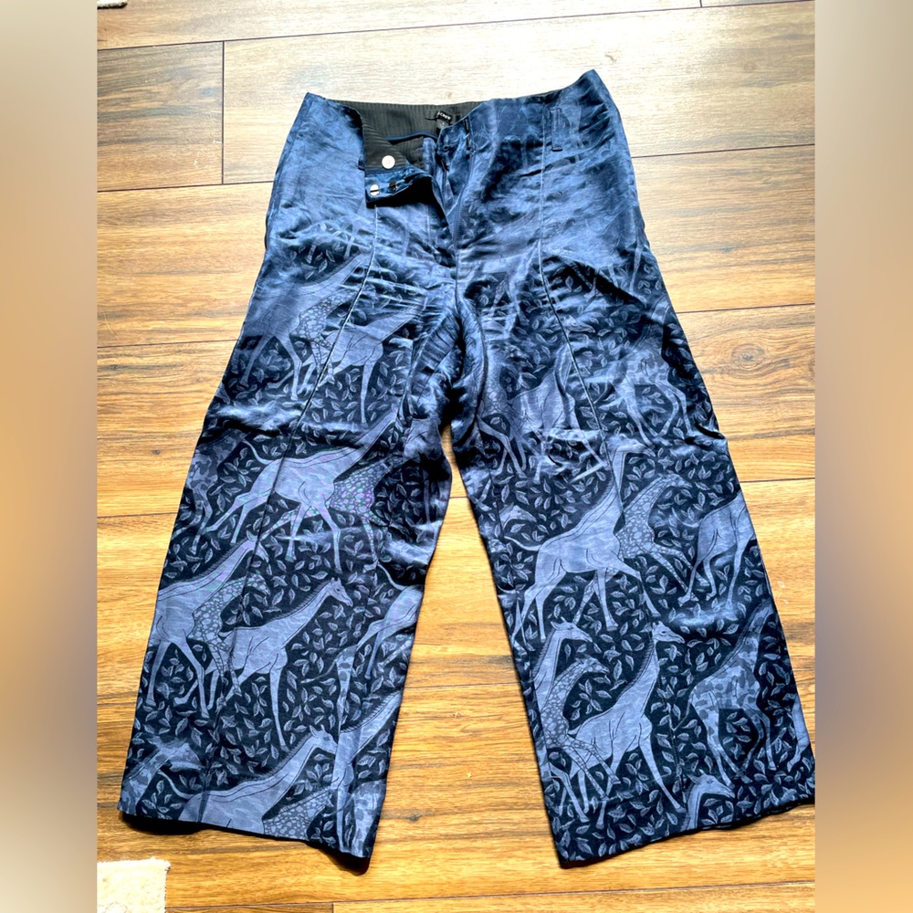 J. Crew cropped silk pant size 4